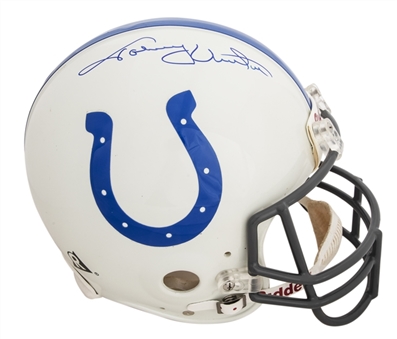 Johnny Unitas Signed Colts Pro-Line Helmet (Beckett)
